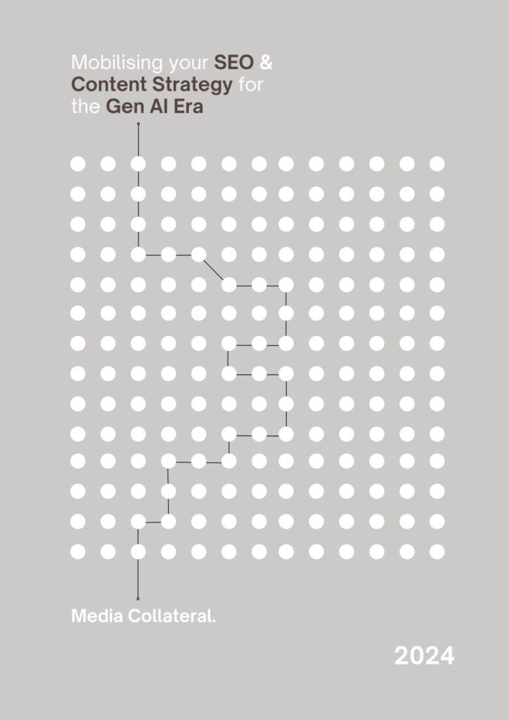 Mobilising your SEO & Content Strategy for the Gen AI Era The report cover of Mobilising your SEO Content Strategy for the Gen AI Era